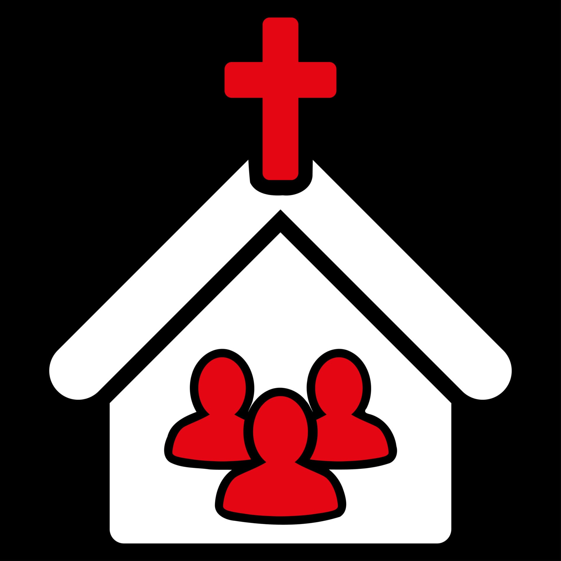 Church Staff - Red and White