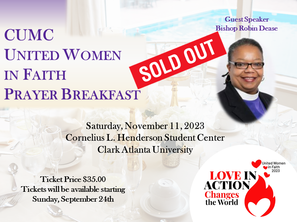 CUMC UWF Annual Prayer Breakfast Slider Sold Out CUMC UWF Annual Prayer Breakfast Slider Sold Out