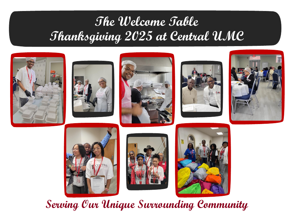 The Welcome Table Thanksgiving 2025 at Central UMC