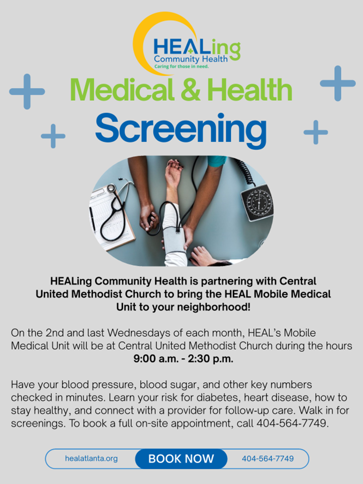 Health Screenings on Food Pantry Wednesdays