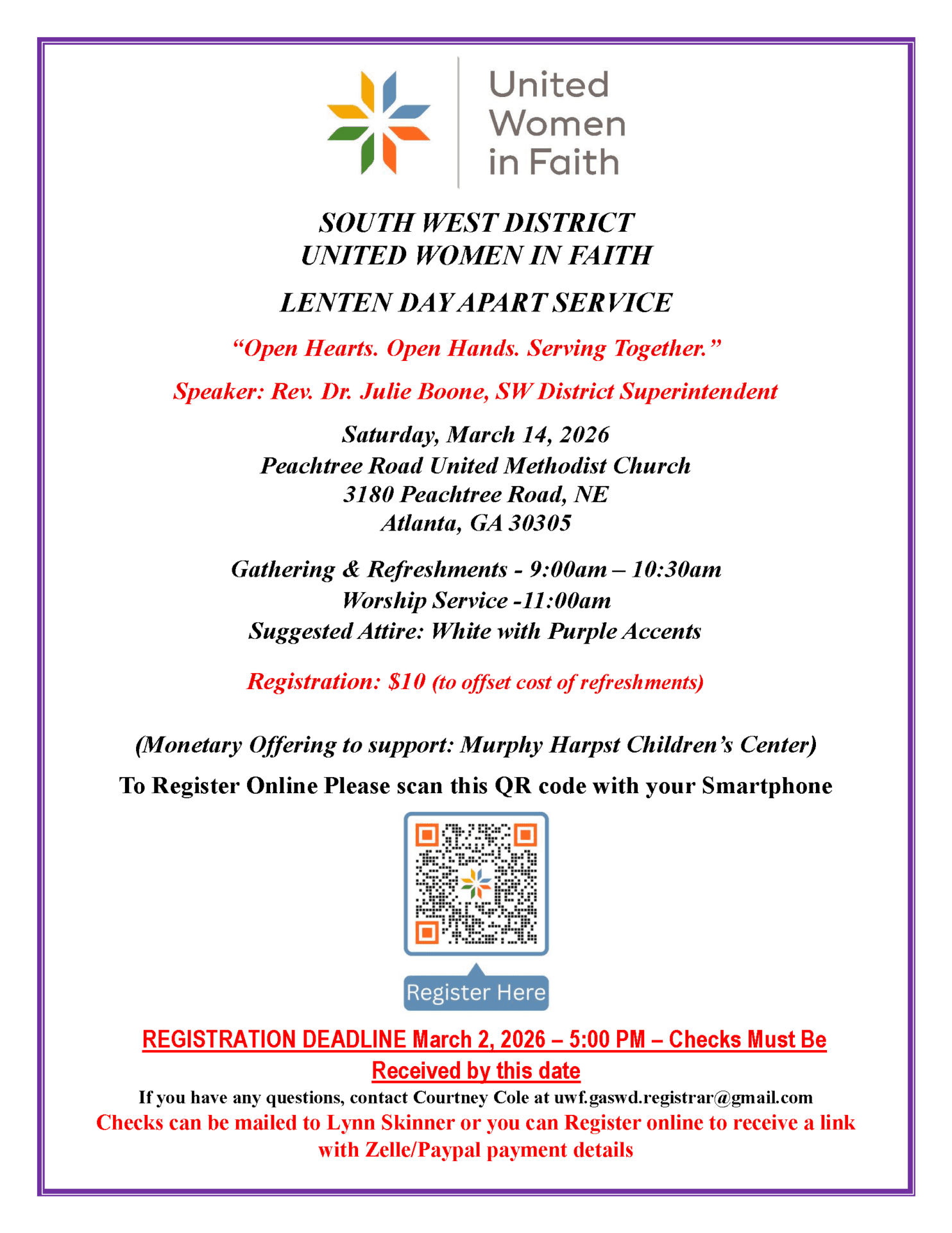 DISPLAY VERSION -2026 Lenten Day Apart Service Registration (002)