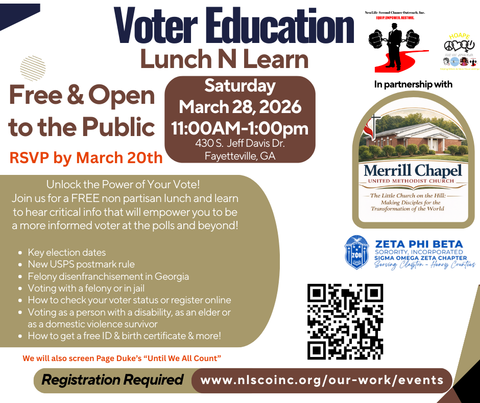 FINAL Flyer March 28th Voter Ed Lunch and Learn Merrill Chapel