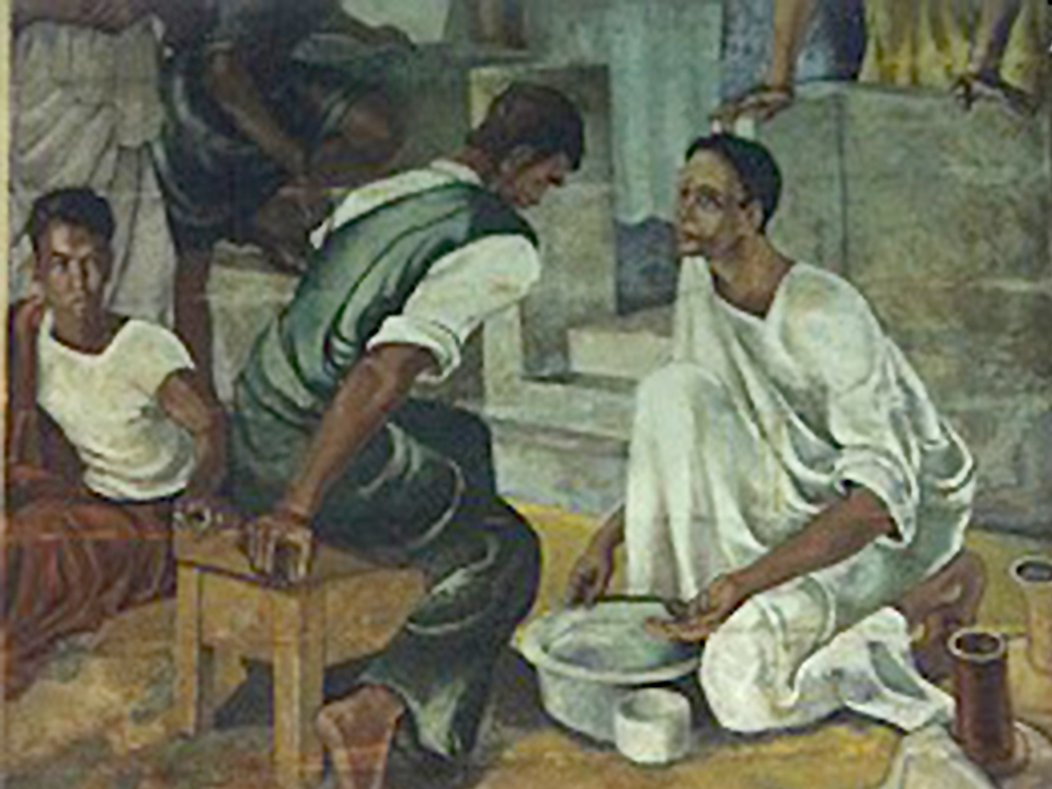Jesus Washing Feet of Disciples Slider