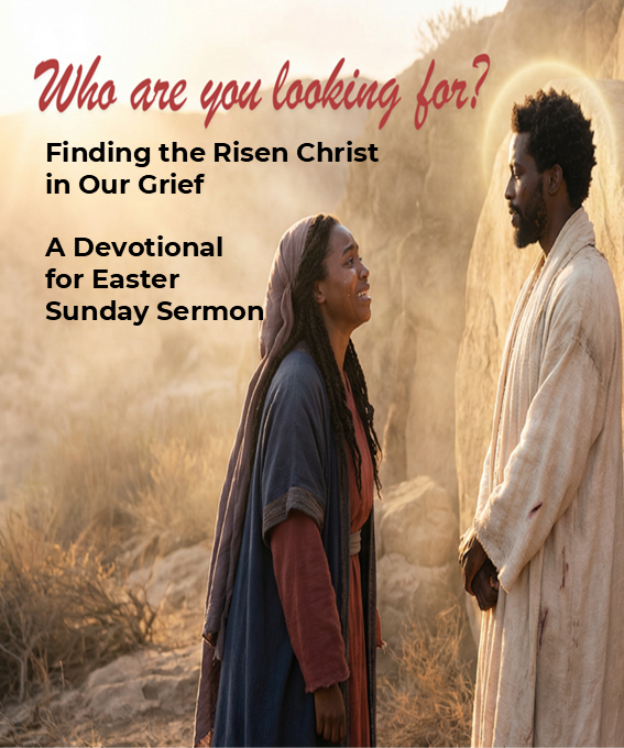 A devotional for Easter Sunday Sermon graphic