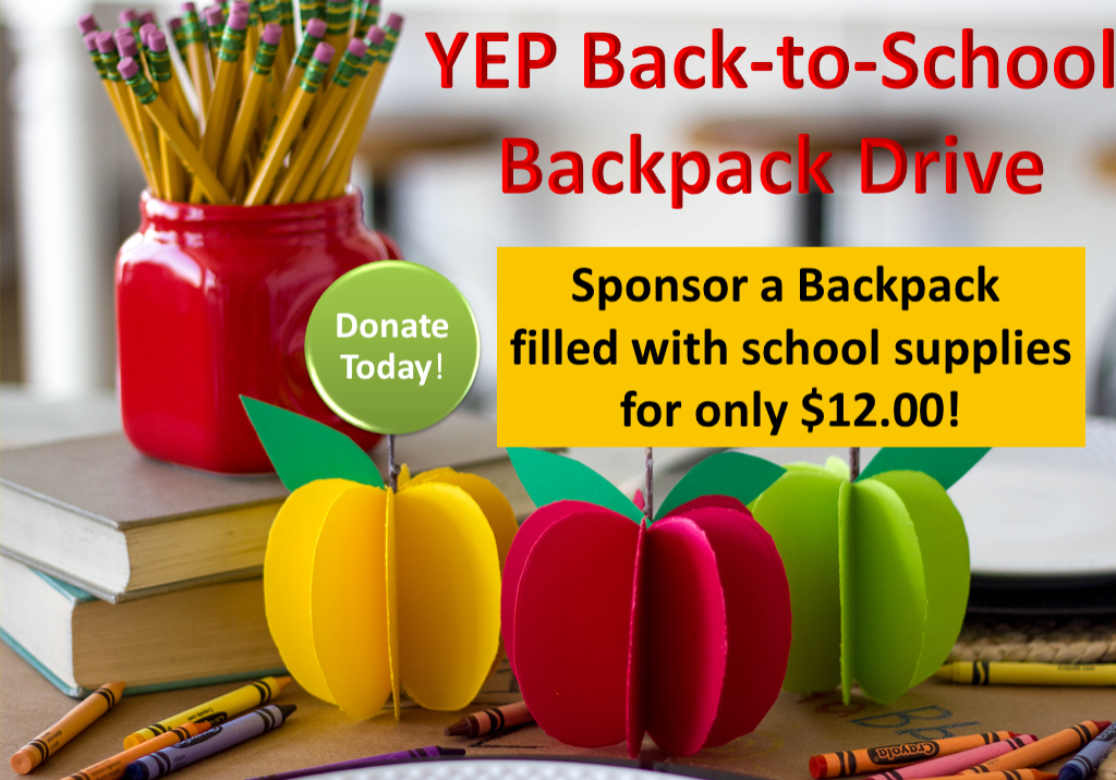 YEP Back to School Backpack Drive 2021 rev